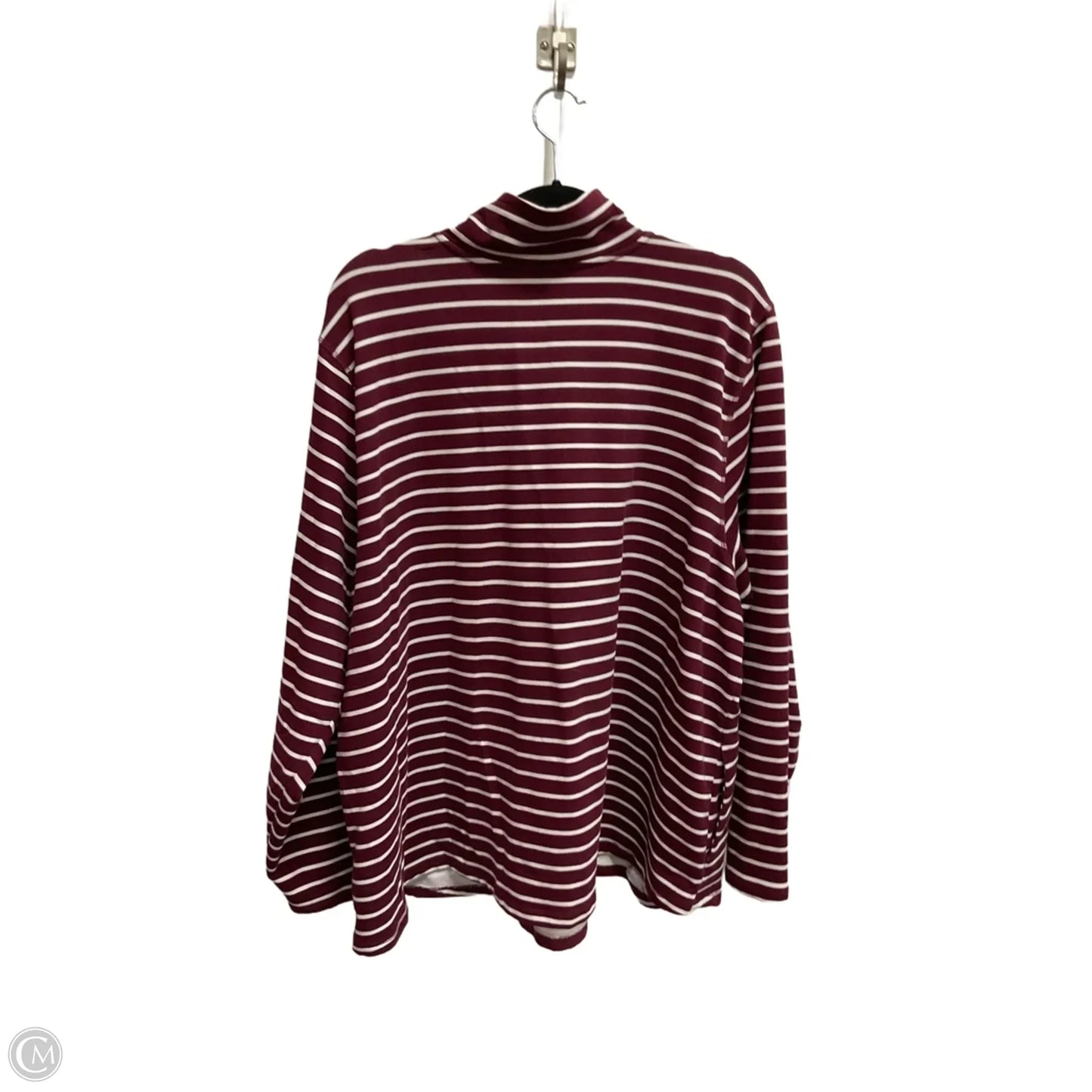 Athletic Sweatshirt Collar By St Johns Bay In Striped Pattern, Size: 3x