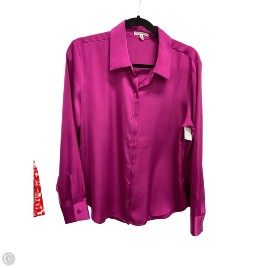 Blouse Long Sleeve By Maurices In Pink, Size: M