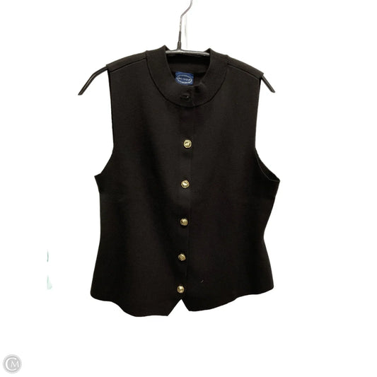 Vest Sweater By Scoop In Black, Size: L