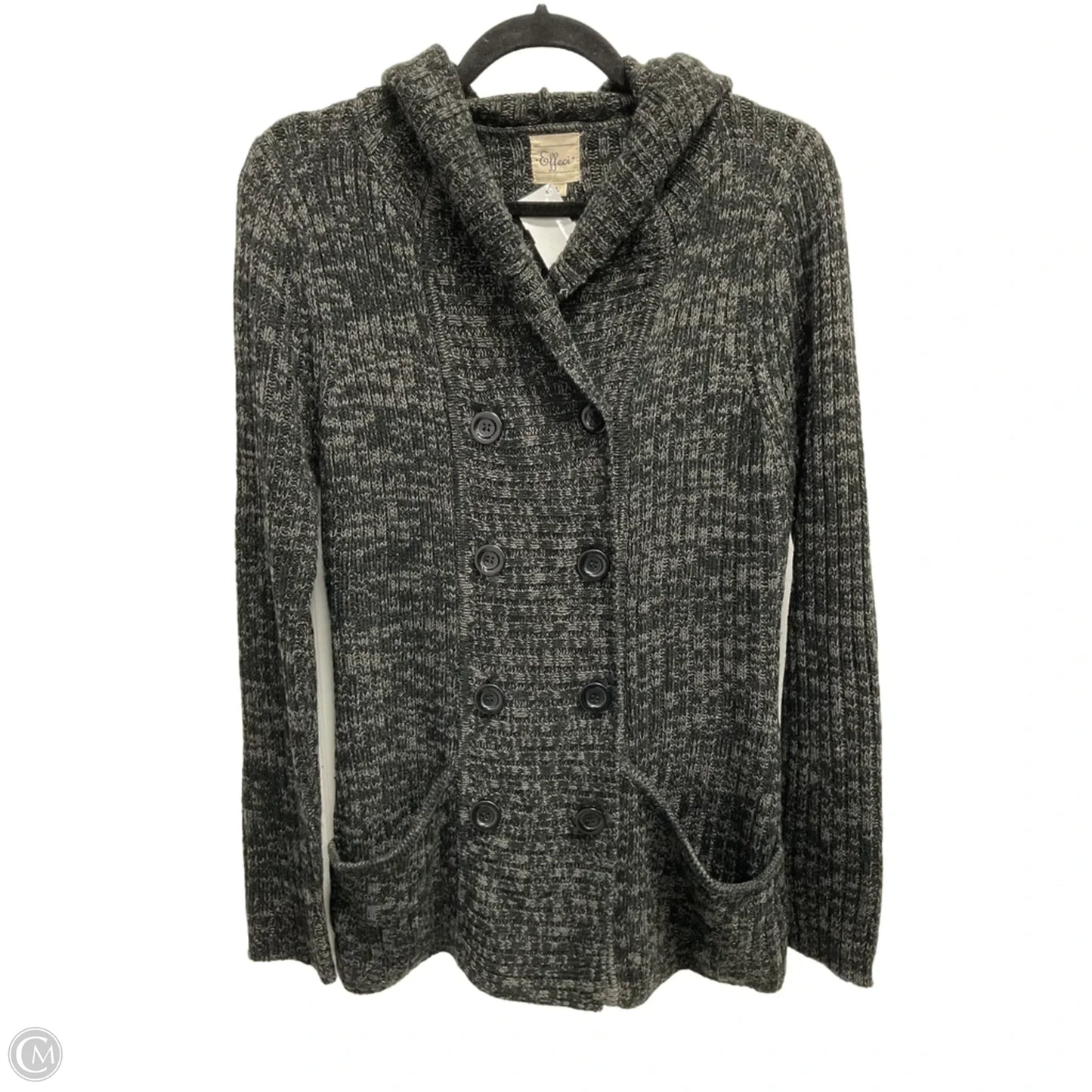 Sweater Cardigan By Clothes Mentor In Grey, Size: L