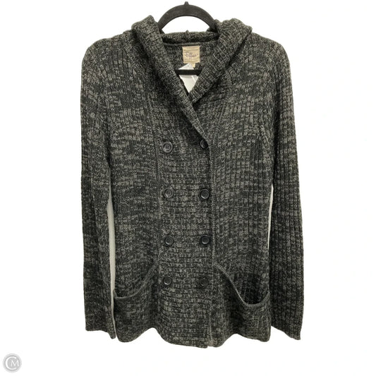 Sweater Cardigan By Clothes Mentor In Grey, Size: L