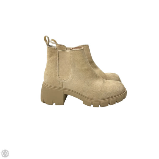 Boots Ankle Heels By Steve Madden In Cream, Size: 7.5