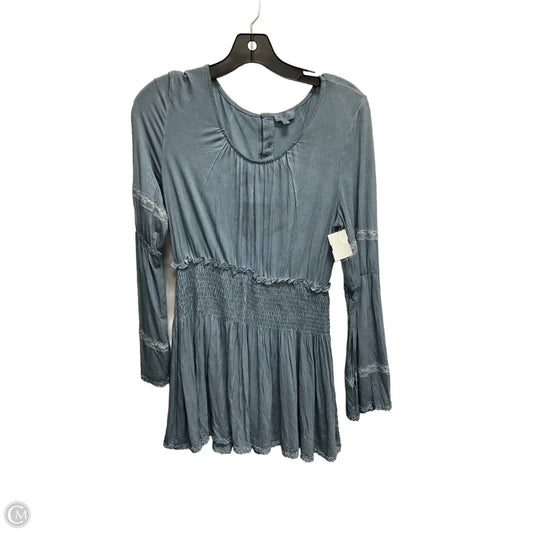 Tunic Long Sleeve By Pol In Blue, Size: S