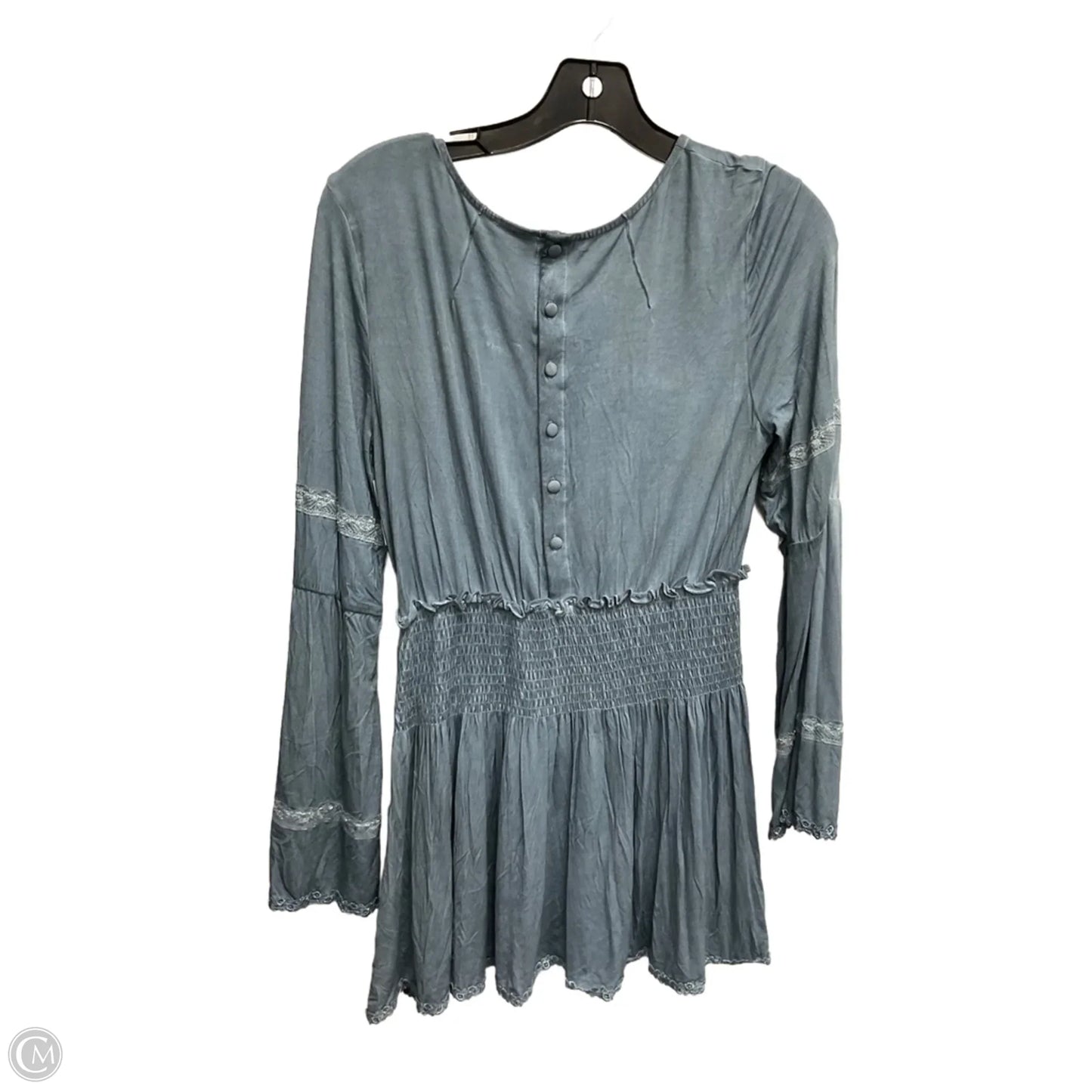 Tunic Long Sleeve By Pol In Blue, Size: S