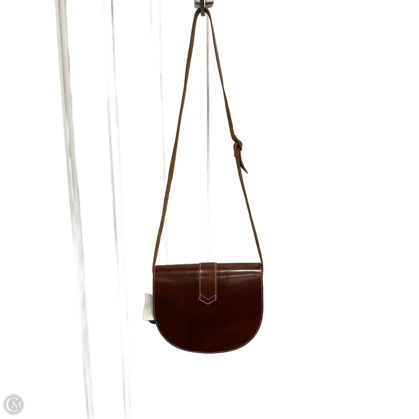 Crossbody Leather By Chris Klein, Size: Medium