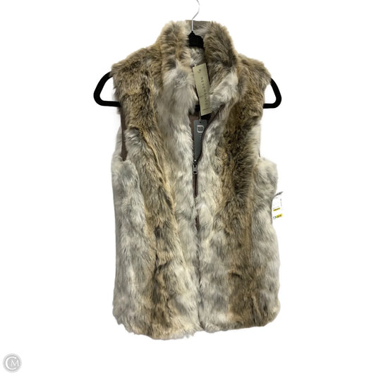 Vest Faux Fur & Sherpa By Fuda In Animal Print, Size: M