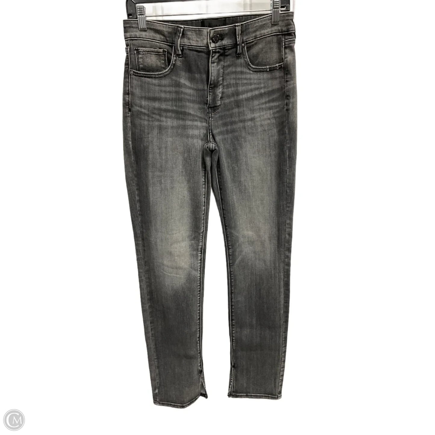 Jeans Straight By White House Black Market In Black Denim, Size: 6
