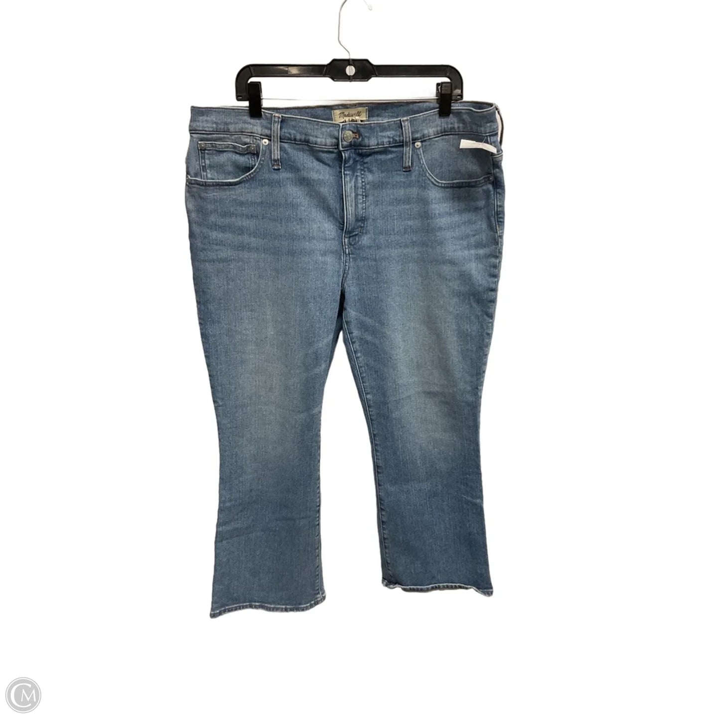 Jeans Boot Cut By Madewell In Blue Denim, Size: 16