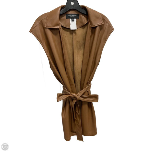 Vest Faux Fur & Sherpa By Marc New York In Brown, Size: M