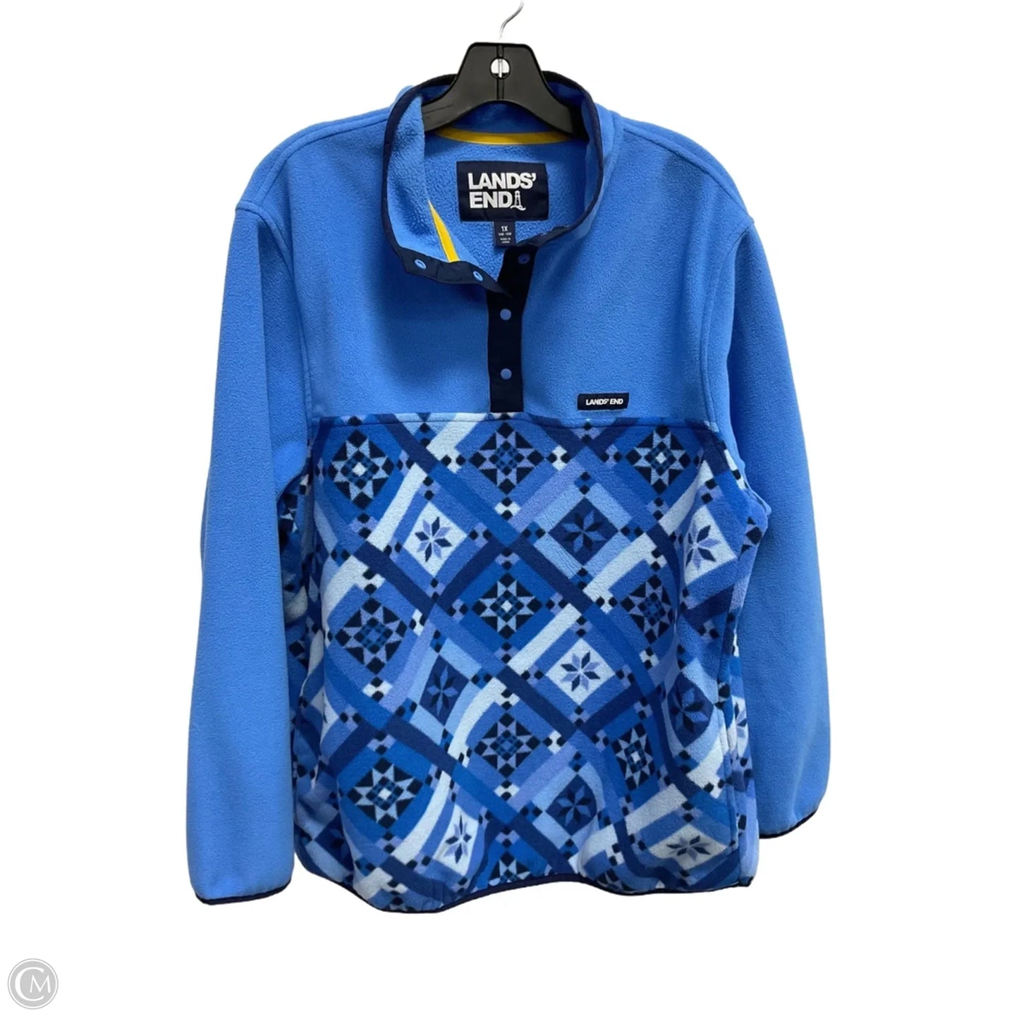 Athletic Fleece By Lands End In Blue, Size: 1x