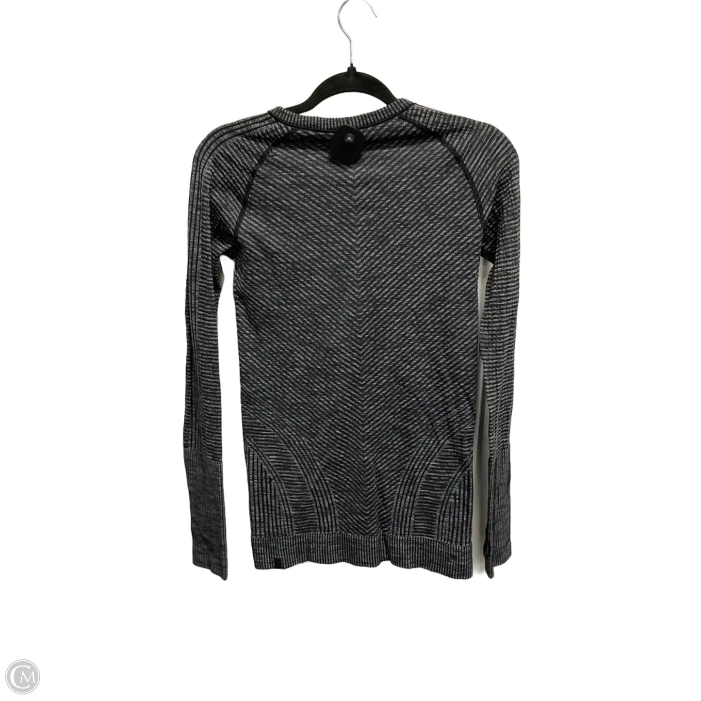 Athletic Top Long Sleeve Crewneck By Lululemon In Grey, Size: S