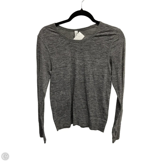 Athletic Top Long Sleeve Crewneck By Lululemon In Grey, Size: S