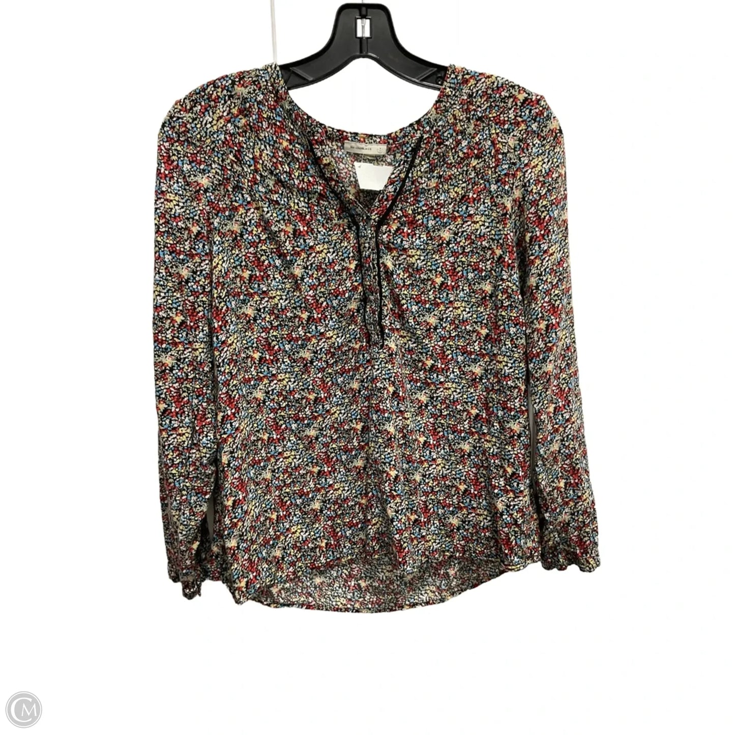 Blouse Long Sleeve By Meadow Rue In Floral Print, Size: S
