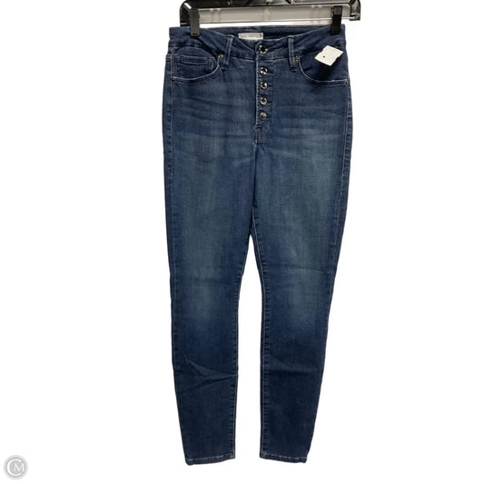 Jeans Skinny By Good American In Blue Denim, Size: 6