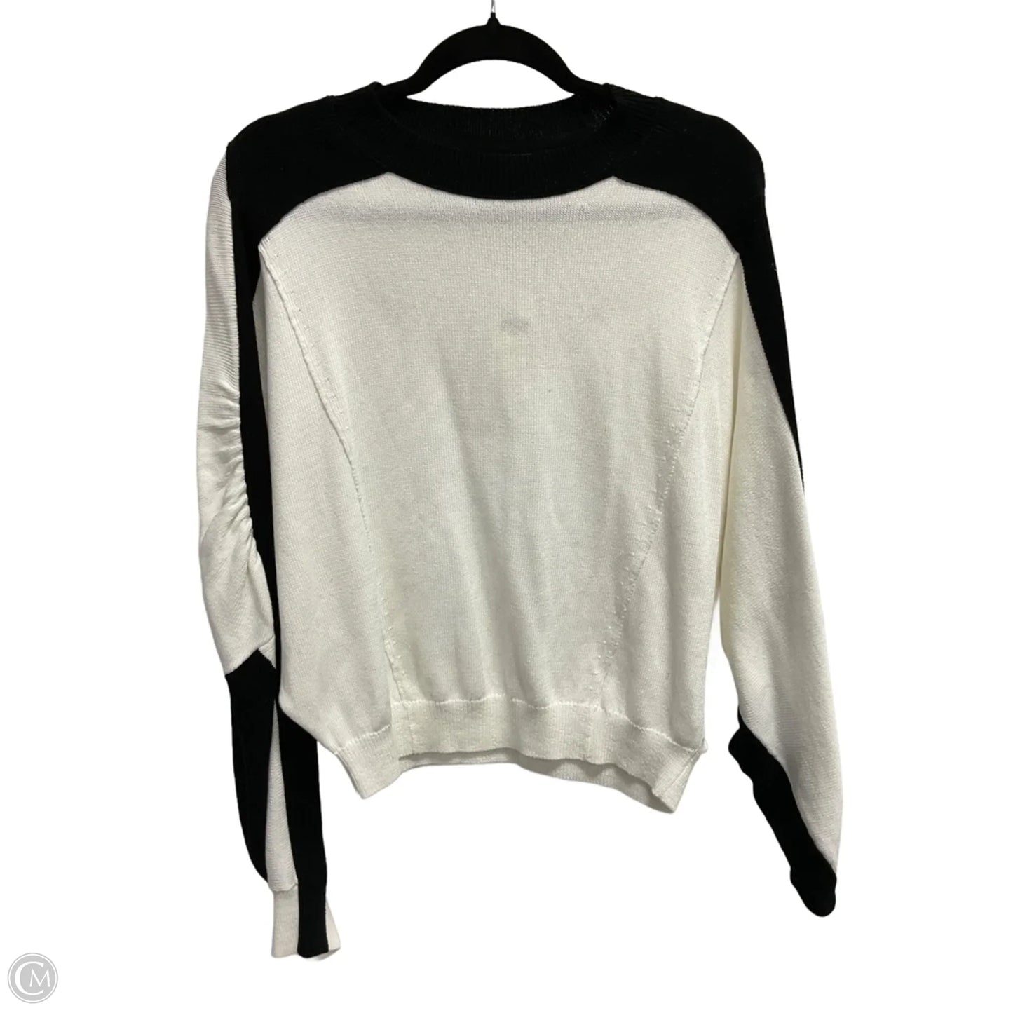 Sweater By Maeve In Black & White, Size: S