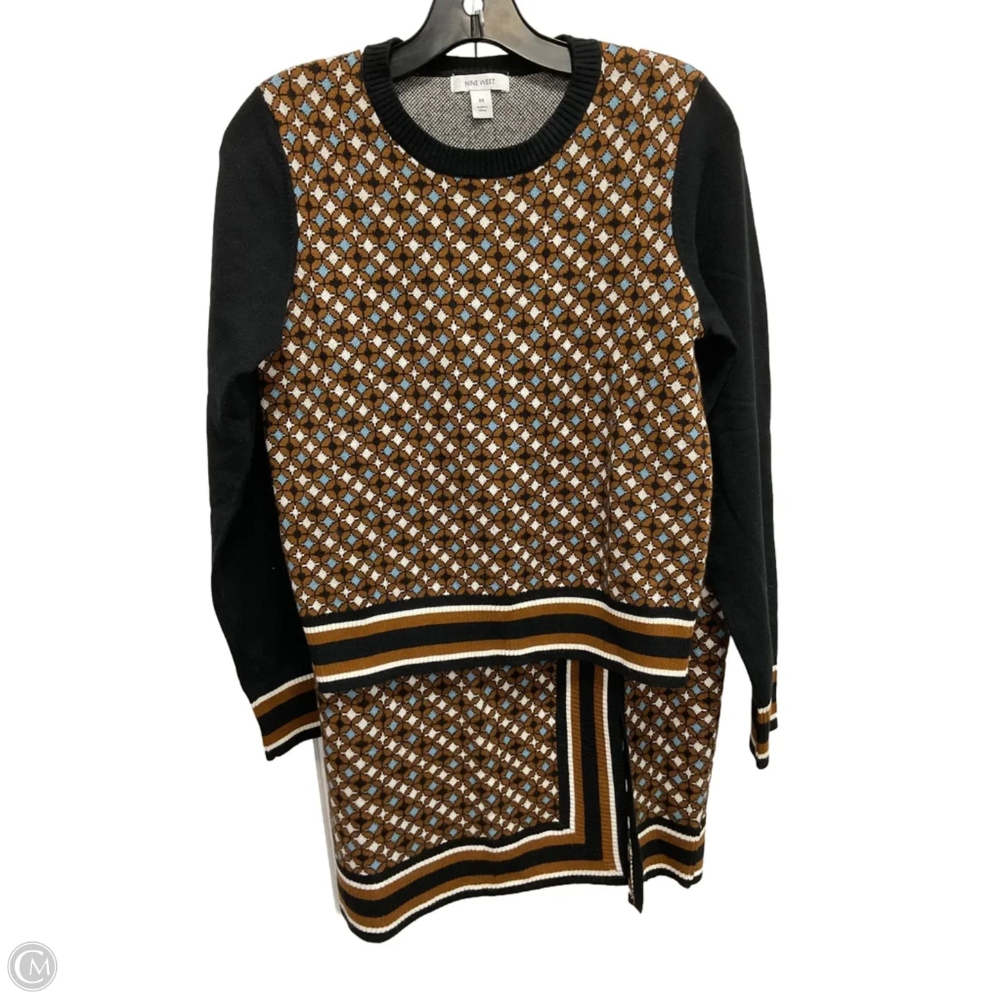 Skirt Set 2pc By Nine West In Brown, Size: M