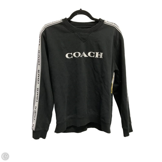 Sweatshirt Designer By Coach In Black, Size: L
