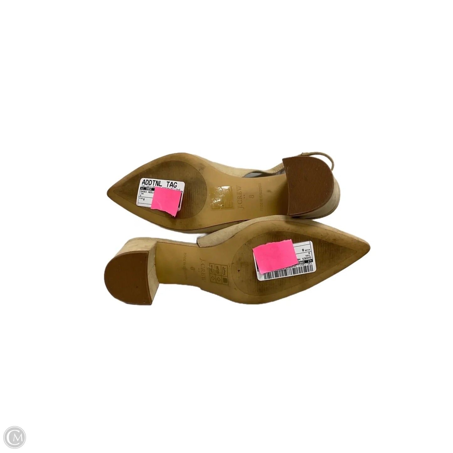 Shoes Heels Block By J. Crew In Tan, Size: 8