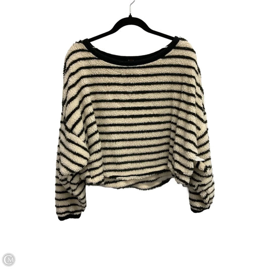 Sweatshirt Crewneck By Free People In Striped Pattern, Size: Xs