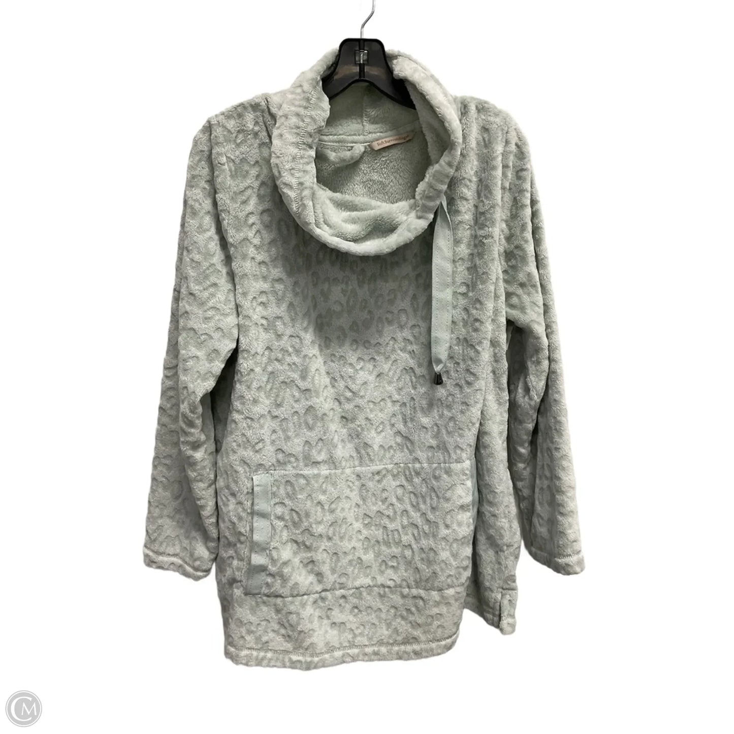 Sweatshirt Collar By Soft Surroundings In Aqua, Size: L