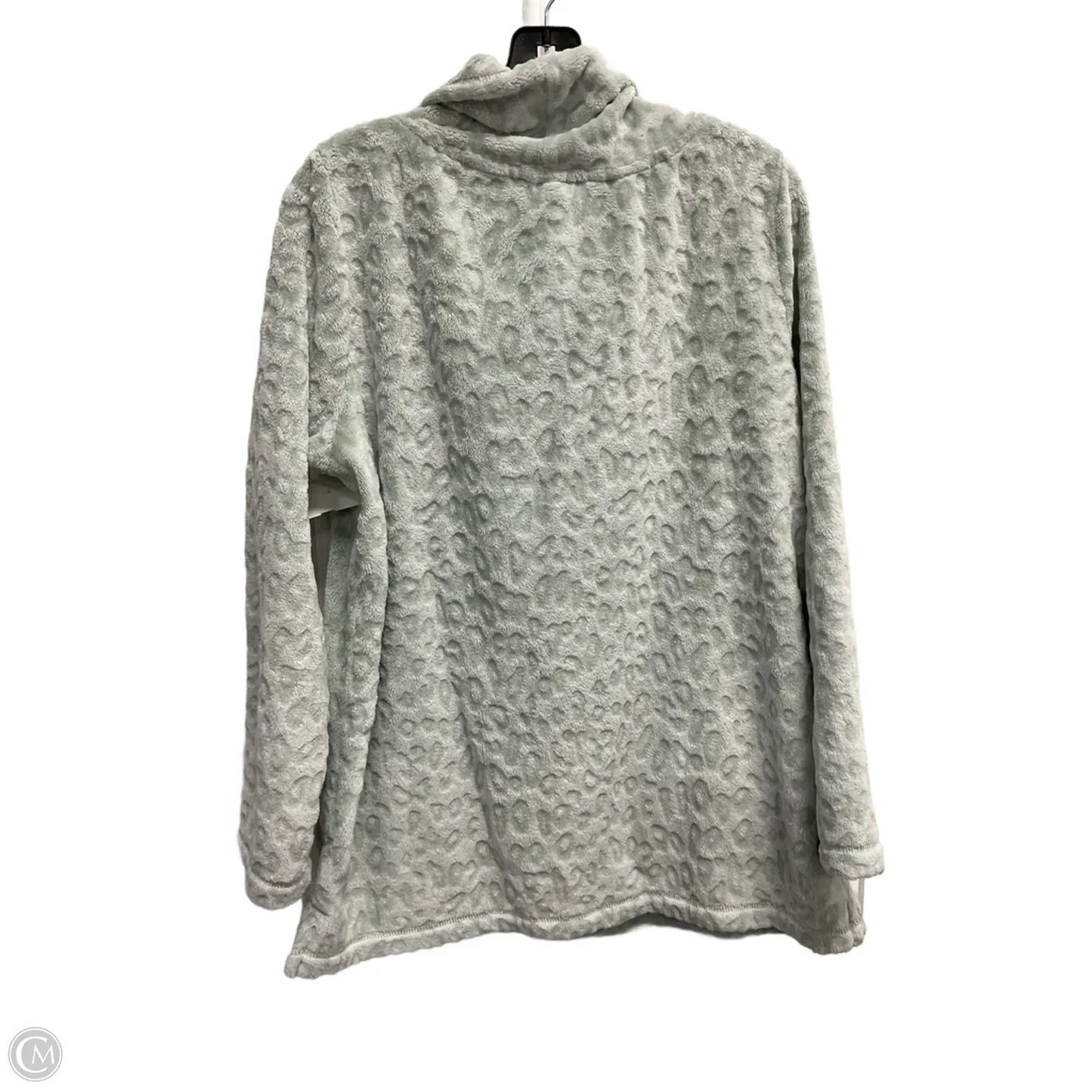 Sweatshirt Collar By Soft Surroundings In Aqua, Size: L