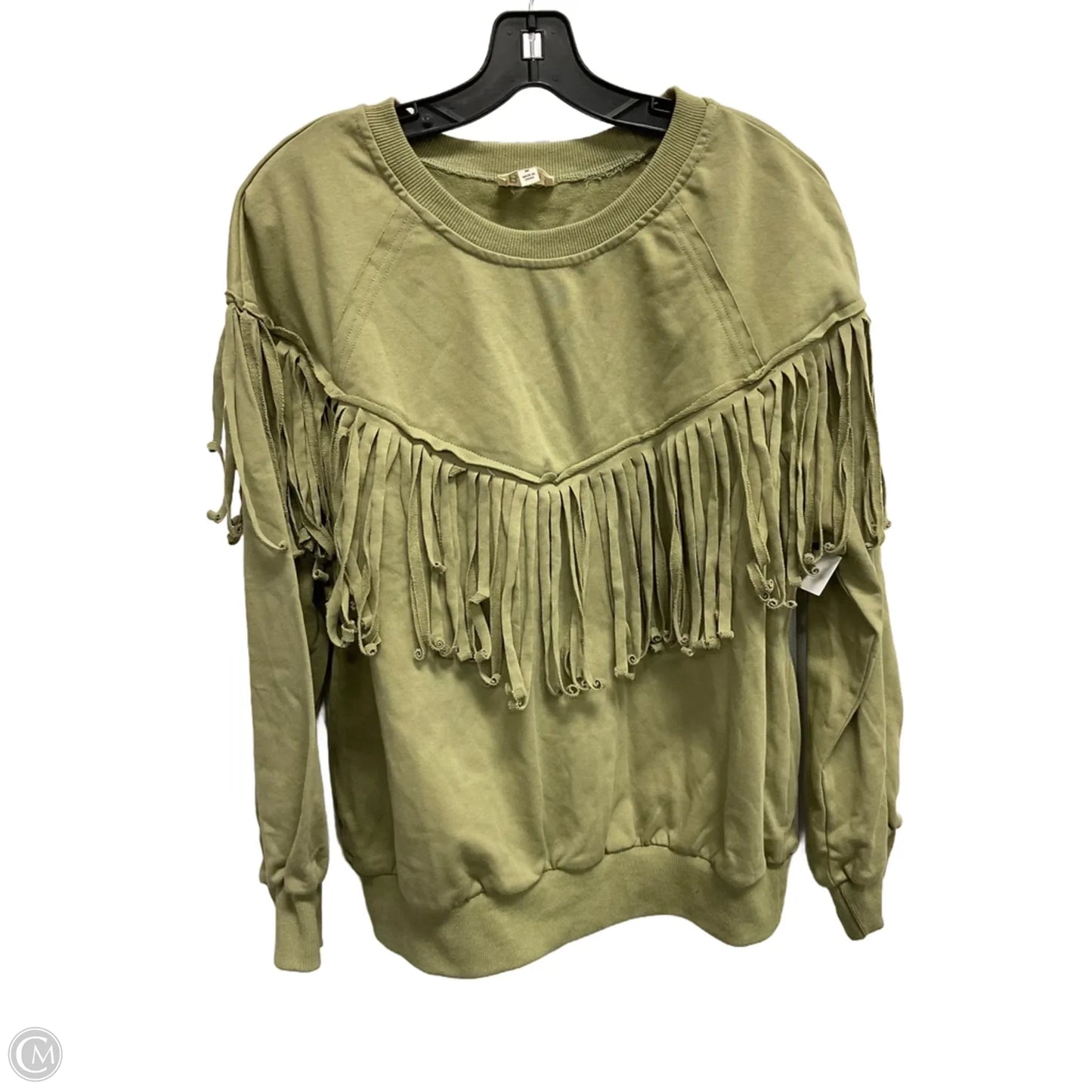 Sweatshirt Crewneck By Bibi In Green, Size: M