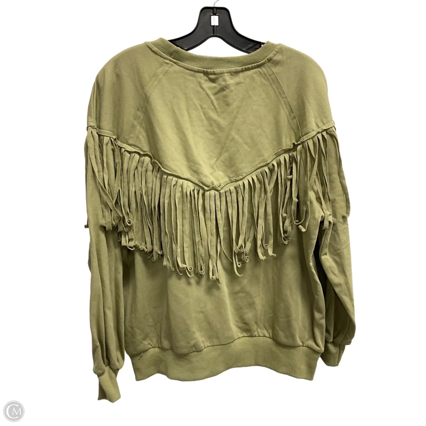 Sweatshirt Crewneck By Bibi In Green, Size: M