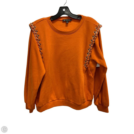 Sweatshirt Crewneck By Inc In Orange, Size: Xlp