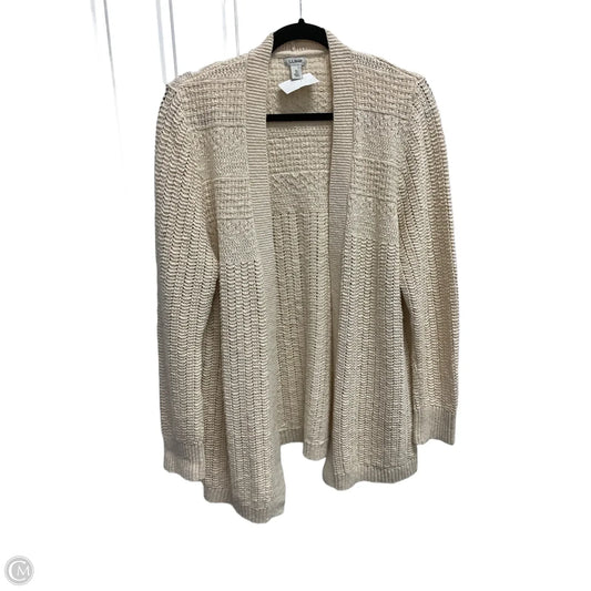 Sweater Cardigan By L.l. Bean In Cream, Size: Xl