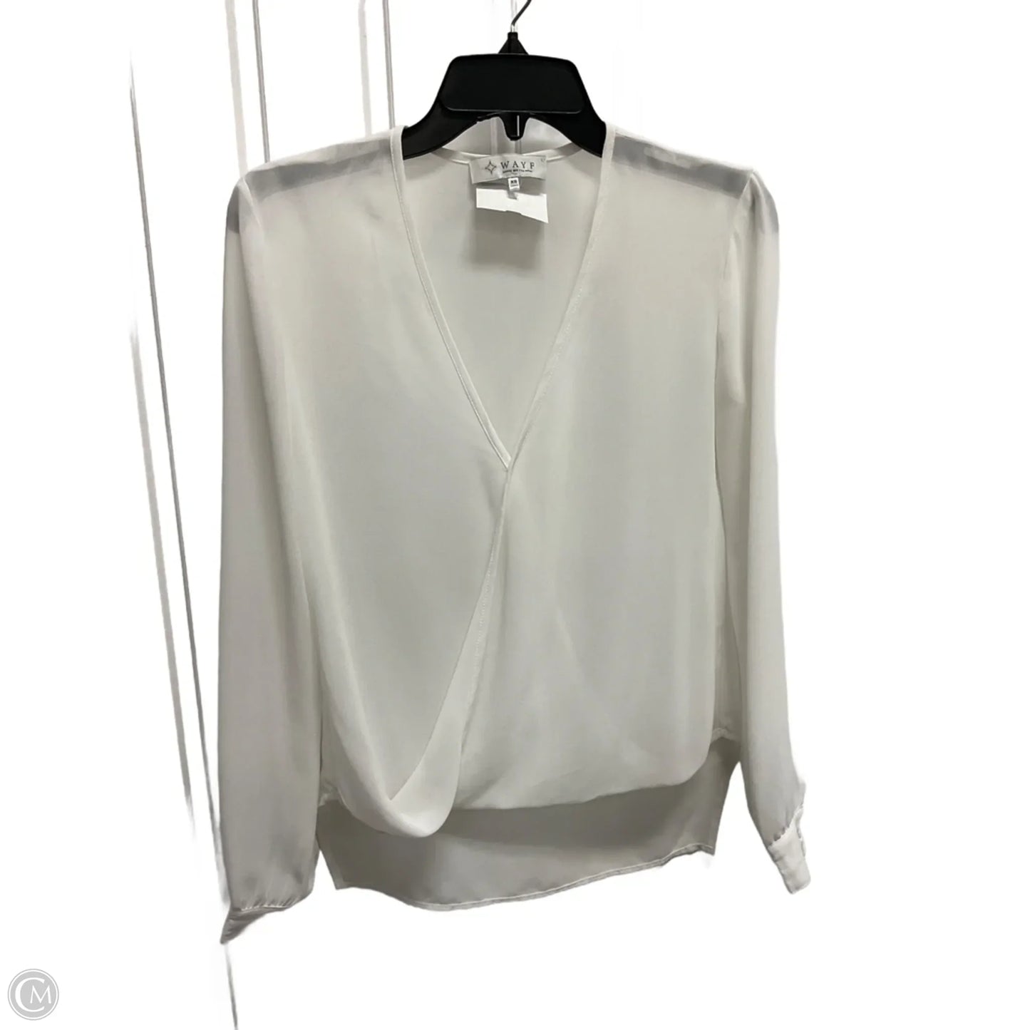 Blouse Long Sleeve By Wayf In White, Size: Xs
