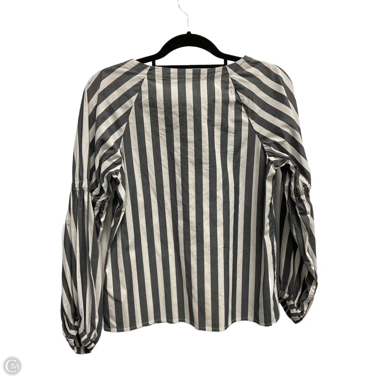 Top Long Sleeve By Banana Republic In Striped Pattern, Size: Xs