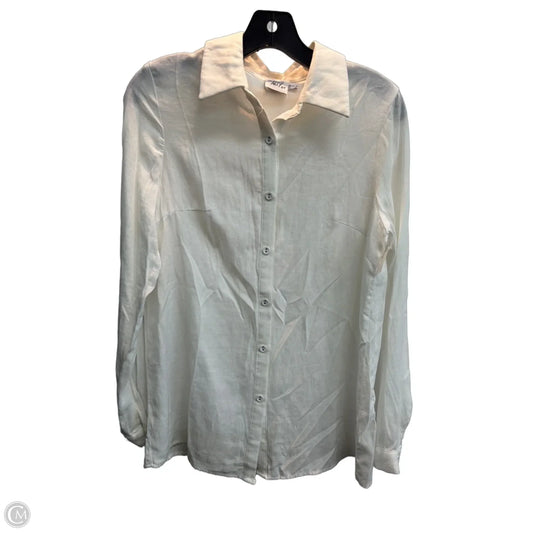 Blouse Long Sleeve By Princess Polly In White, Size: Xs