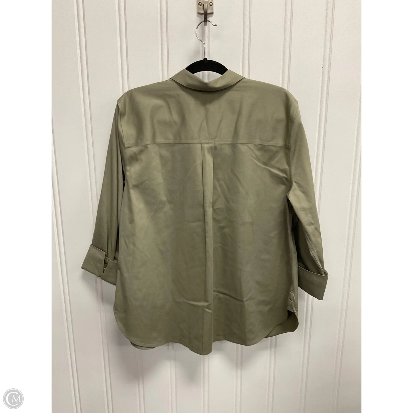 Blouse 3/4 Sleeve By Chicos In Green, Size: L
