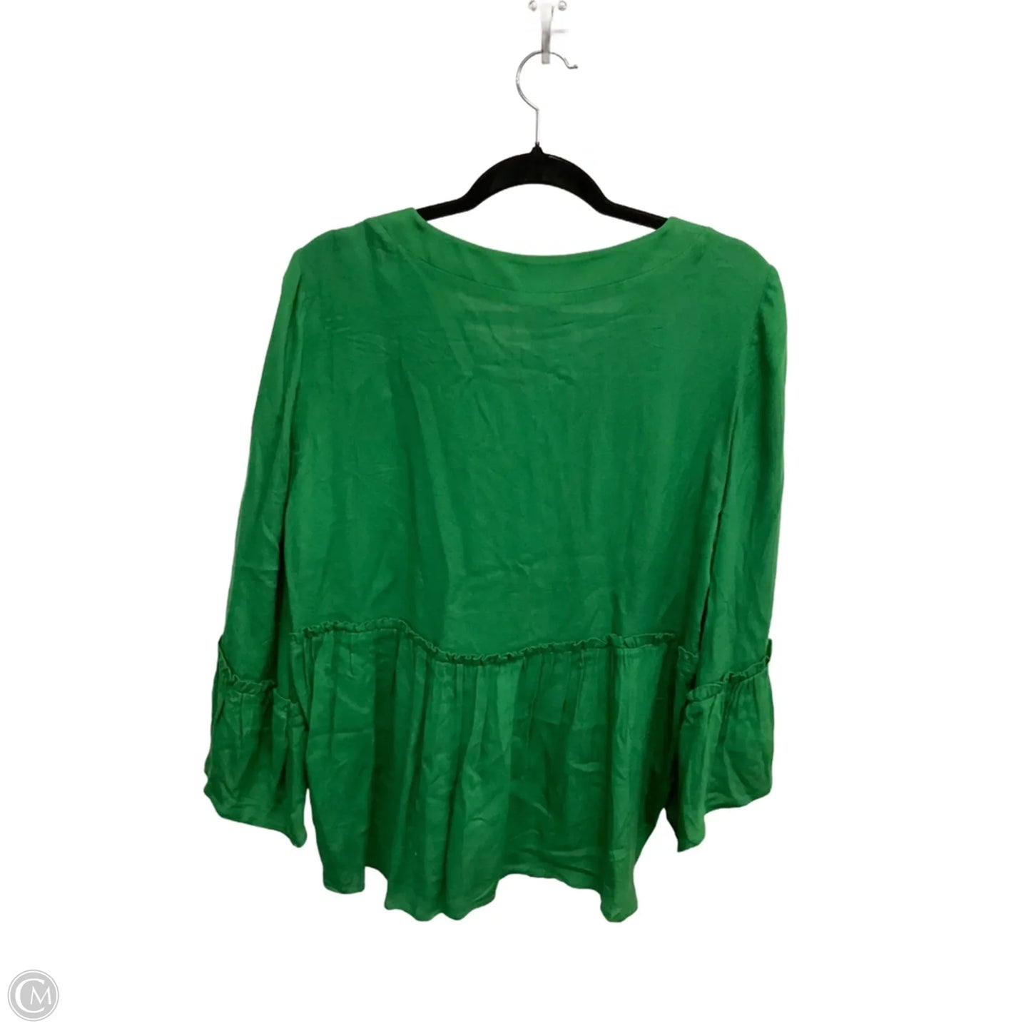 Top Long Sleeve By Spense In Green, Size: L