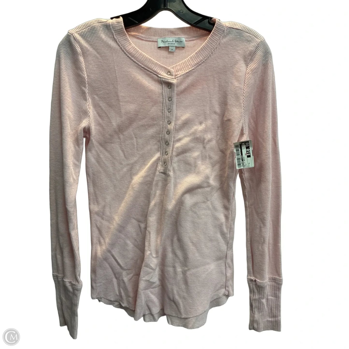 Top Long Sleeve Basic By Michael Stars In Pink, Size: S