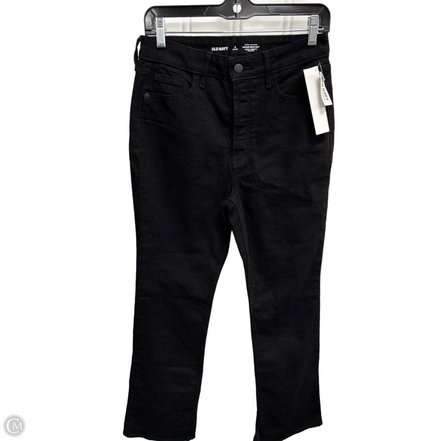 Jeans Boot Cut By Old Navy In Black Denim, Size: 4p