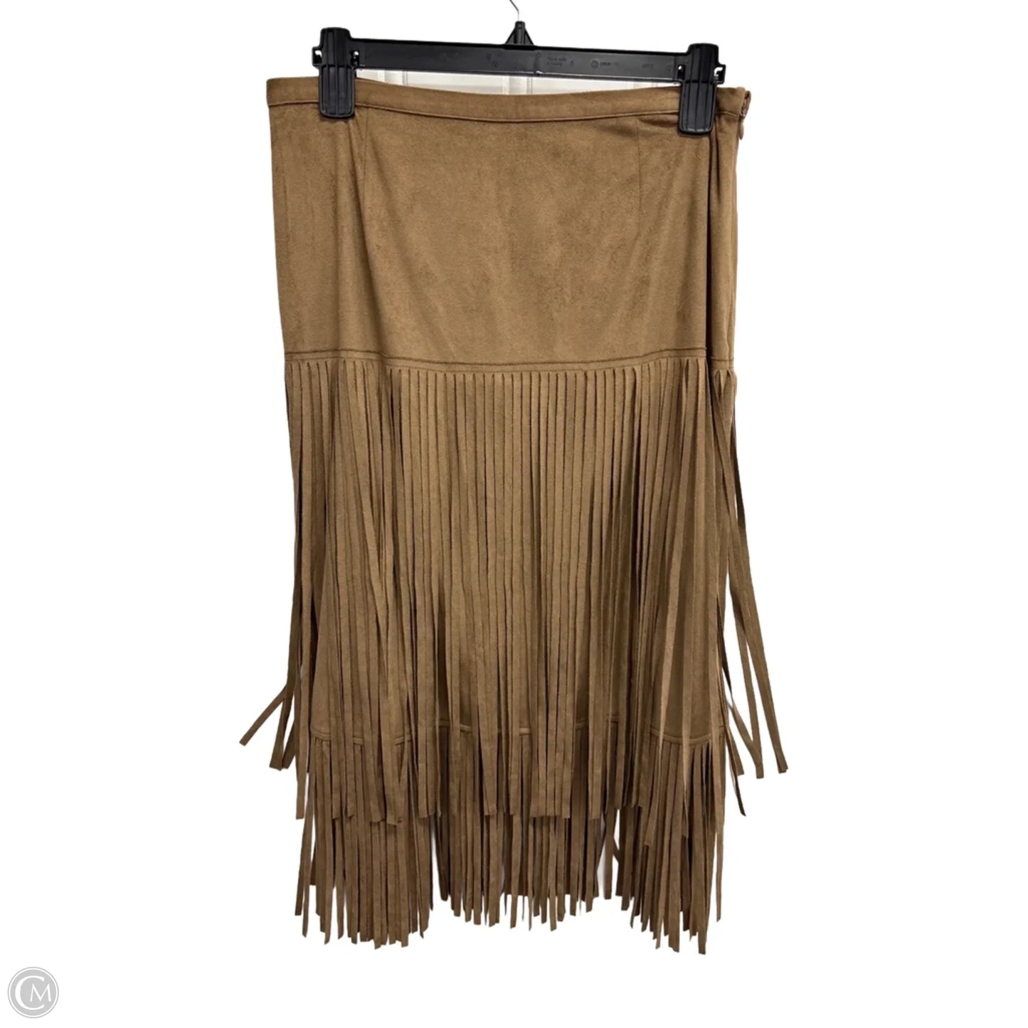 Skirt Midi By Chicos In Tan, Size: 4