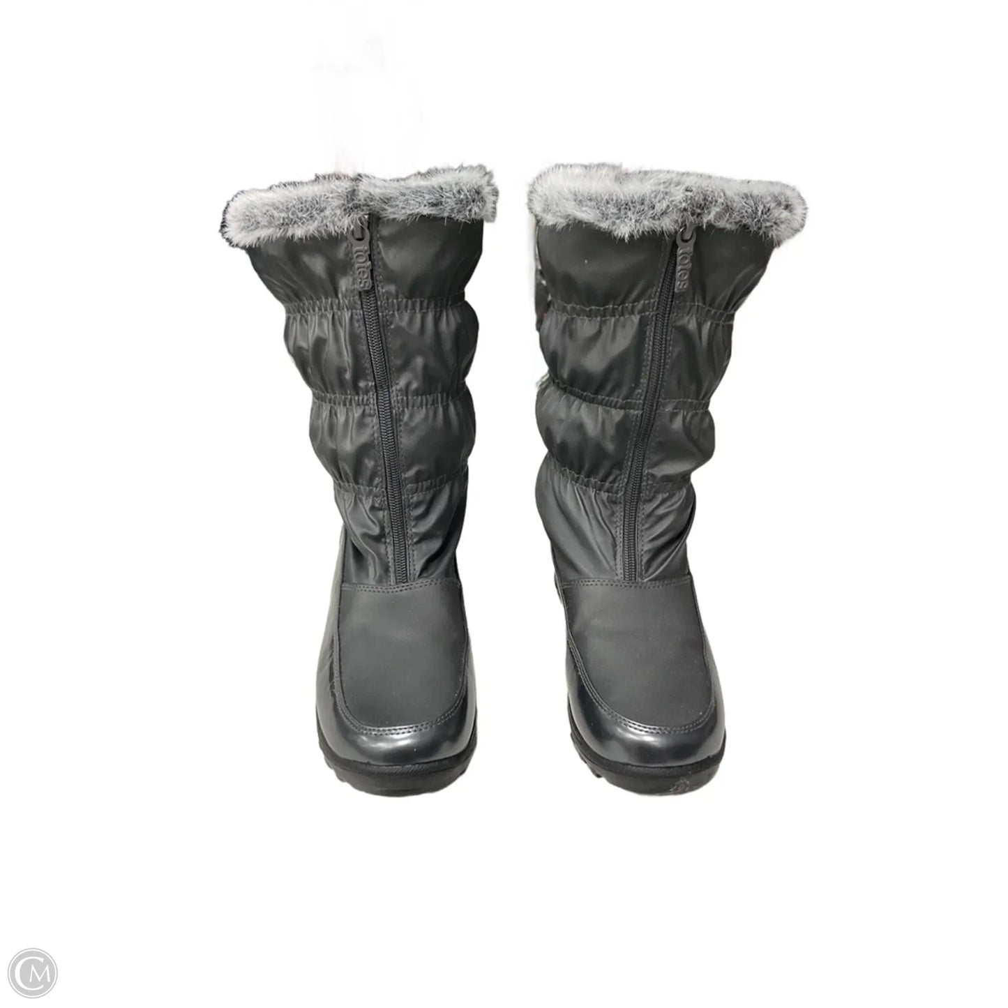 Boots Snow By Totes In Silver, Size: 9