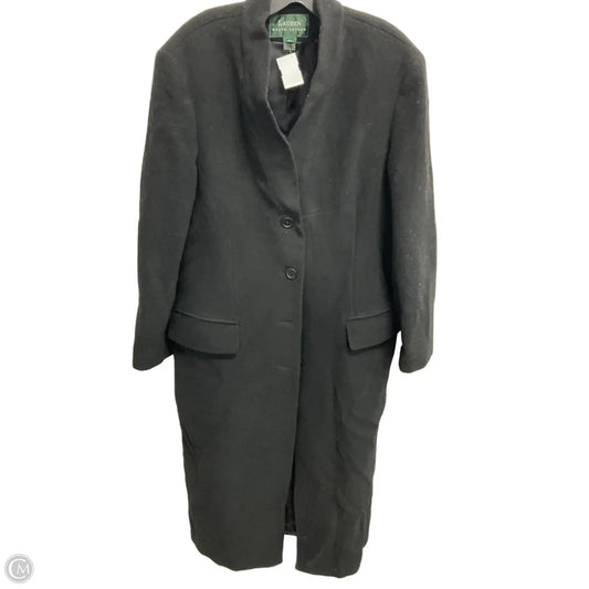 Coat Peacoat By Ralph Lauren In Black, Size: L