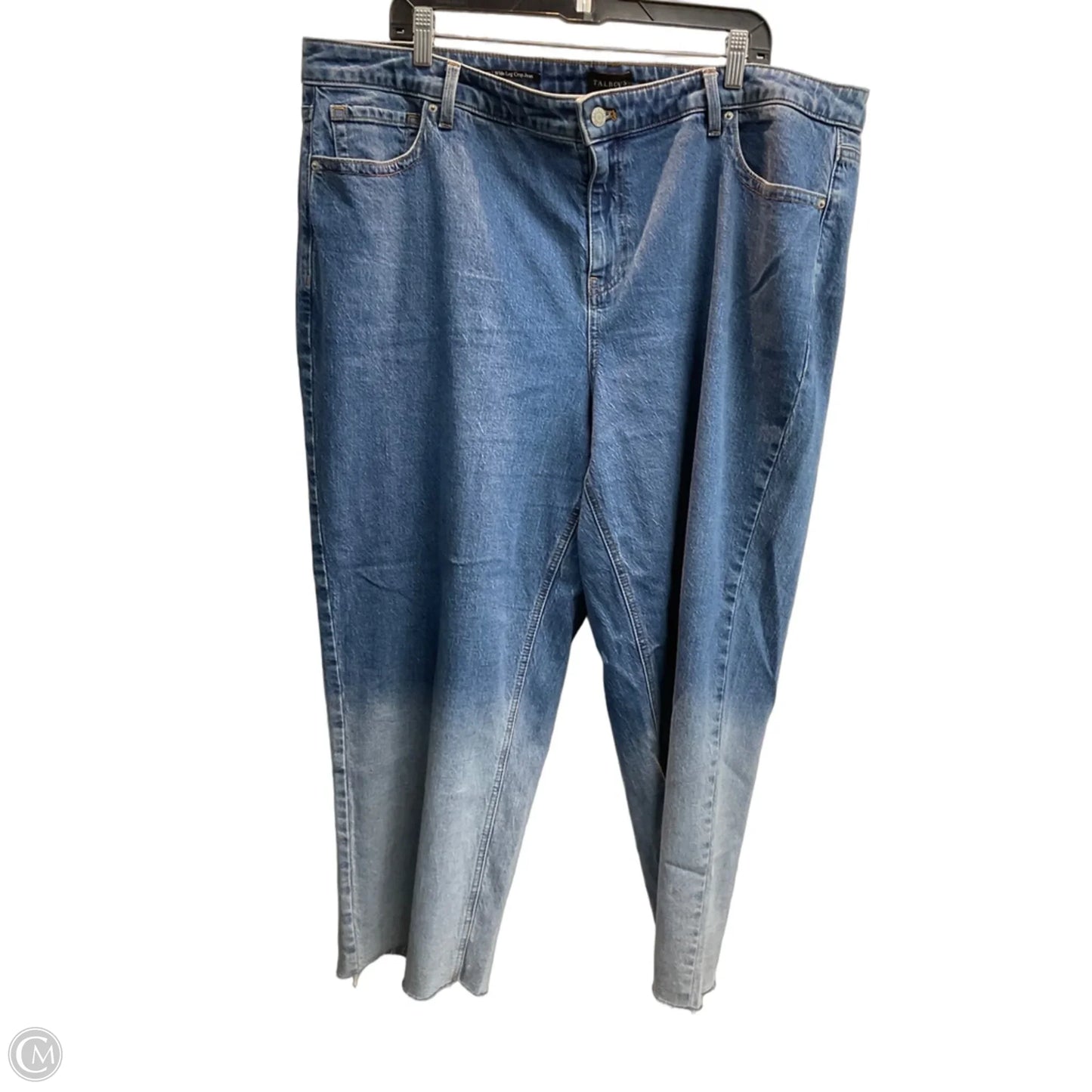 Jeans Cropped By Talbots In Blue Denim, Size: 20