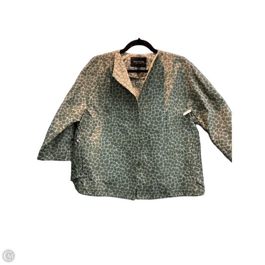 Jacket Designer By Lafayette 148 In Taupe, Size: L