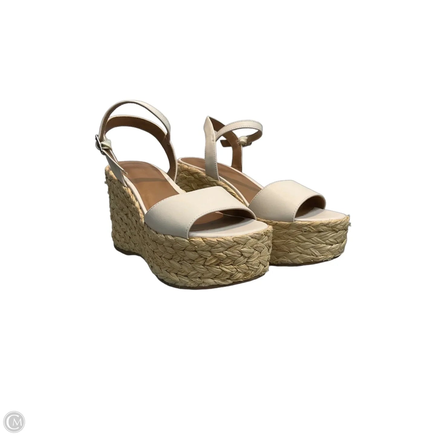 Sandals Heels Platform By Universal Thread In White, Size: 7