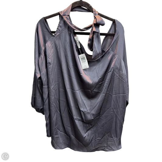 Blouse 3/4 Sleeve By Torrid In Grey, Size: 1x