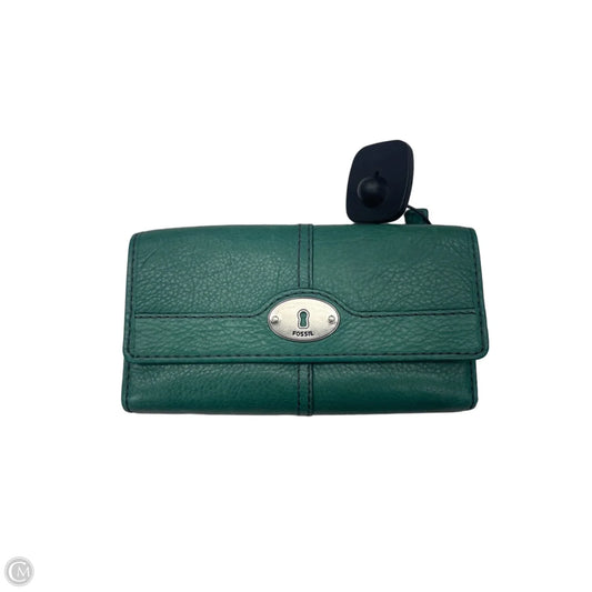 Wallet Leather By Fossil, Size: Medium