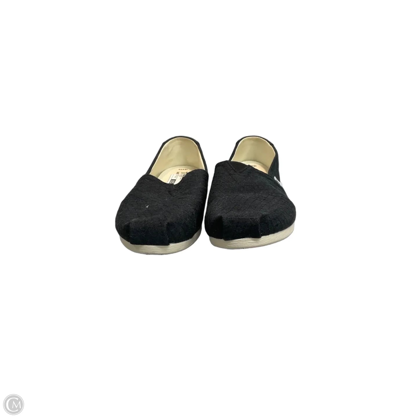 Shoes Flats By Toms In Black, Size: 9.5