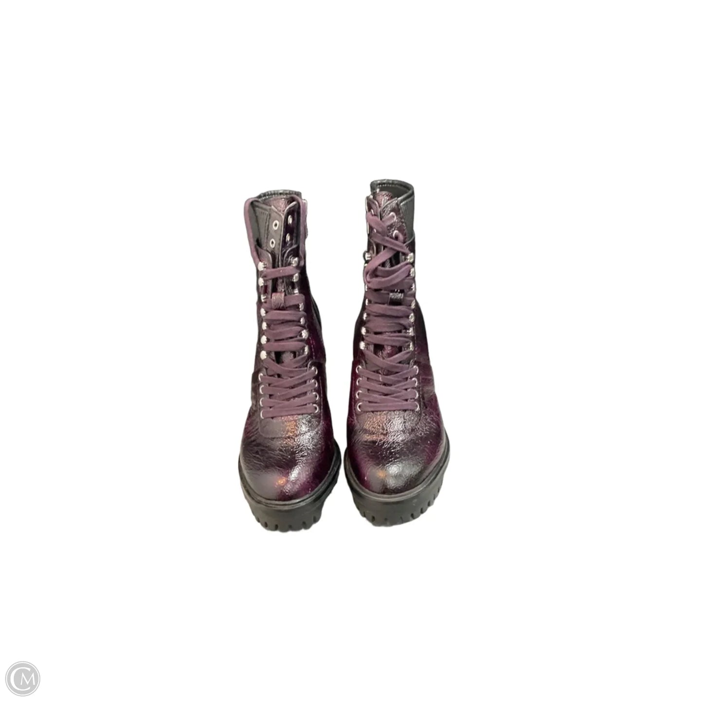 Boots Ankle Heels By Vince Camuto In Purple, Size: 7.5