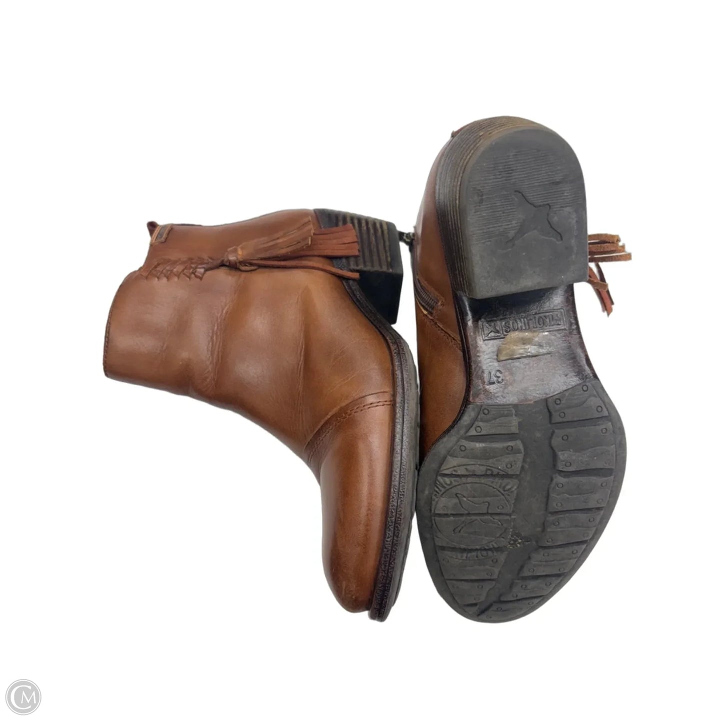 Boots Ankle Heels By Pikolinos In Brown, Size: 7.5