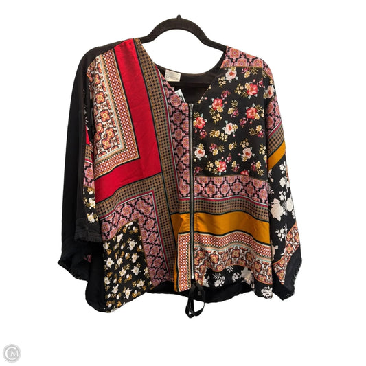 Blouse 3/4 Sleeve By Chicos In Multi-colored, Size: M