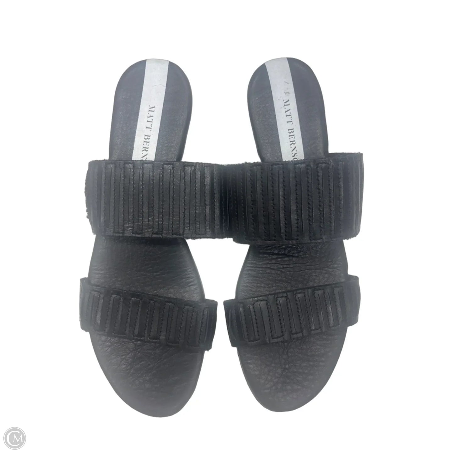 Sandals Heels Wedge By Cmc In Black, Size: 7