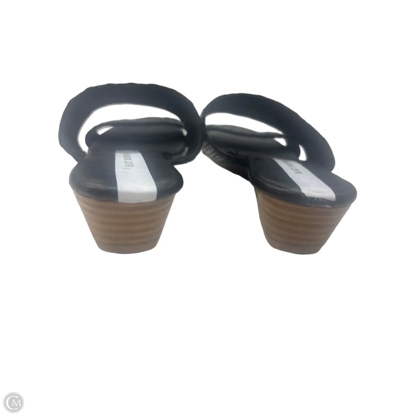 Sandals Heels Wedge By Cmc In Black, Size: 7